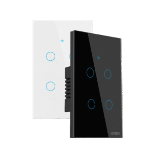 Interruptor Inteligente Touch 4 Botões Com Alexa Haiz HZ-WS4