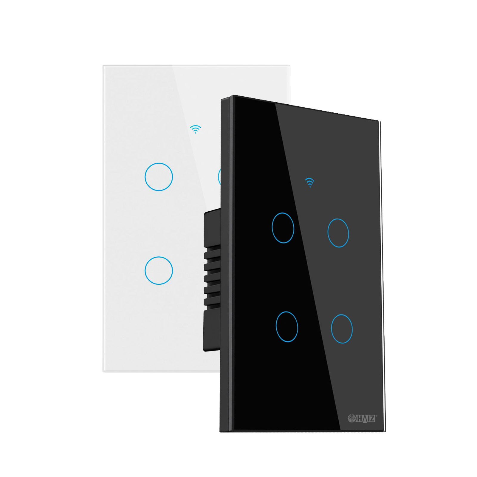 Interruptor Inteligente Touch 4 Botões Com Alexa Haiz HZ-WS4