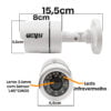 Câmera bullet HAIZ full hd 3.6mm infra com sensor 1/4"cmos HZ-B20AP - Imagem 5