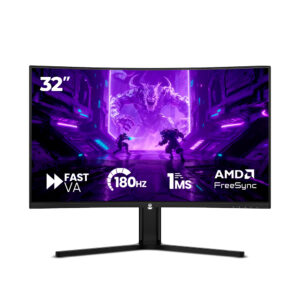 Monitor Profissional FHD Haiz HZ-LM32GM - 32" QHD 180 Hz | Curvatura R1500 e Imersão Total