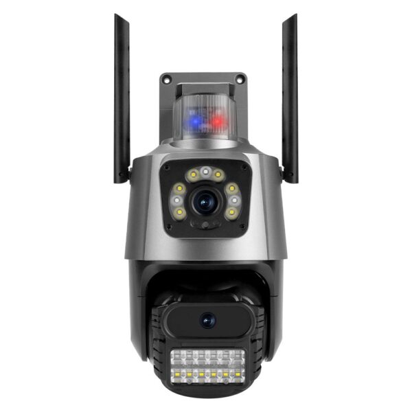 Câmera de Segurança Wi-Fi com Sirene, Alarme Óptico e Visualização em Tela Dupla HZ-S6