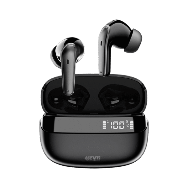 Fone de Ouvido Sem Fio TWS – Bluetooth 5.3, ENC Cancelamento de Ruído, Autonomia 4h + Case 420mAh, USB-C HZ-L03C
